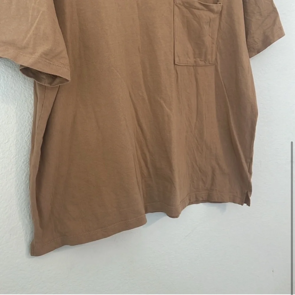 Tan T-Shirt with Pocket - XL - Picture 4 of 5